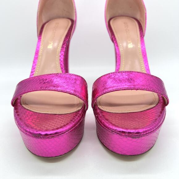 ALDO CASTAGNA Shoes Womens Size 38 Platform Heels Ankle Strap Made in Italy - Picture 2 of 16